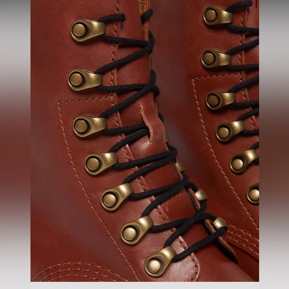 New Dr Martens Leona Farrier Leather Heeled Boots - 8 - Picture 6 of 8